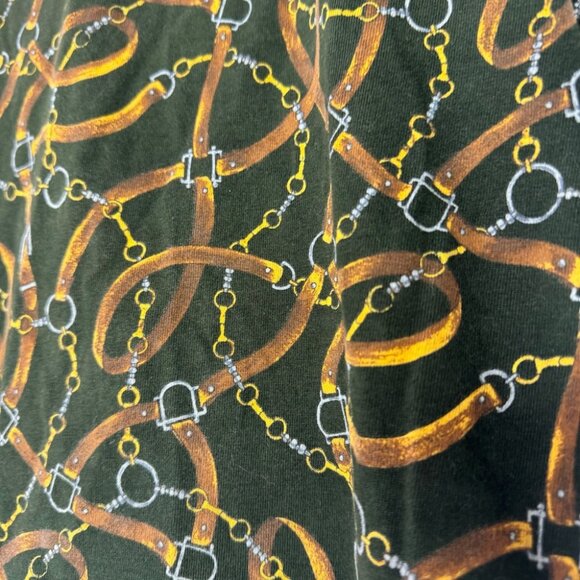 Jones New York sport horse bit chain ⛓️‍💥 chains ⛓️ top shirt luxury tshirt - Picture 2 of 7